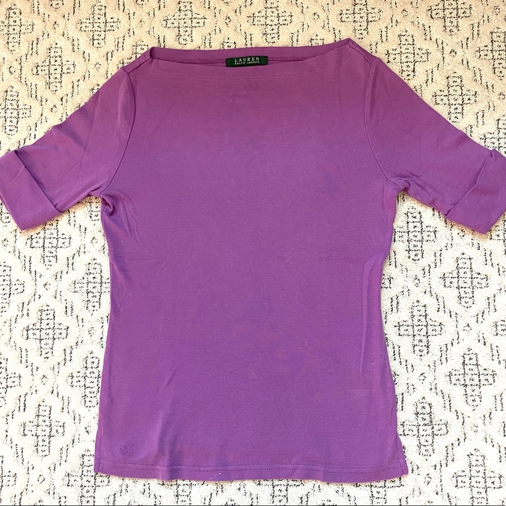 Purple Ralph Lauren t shirt size XS
